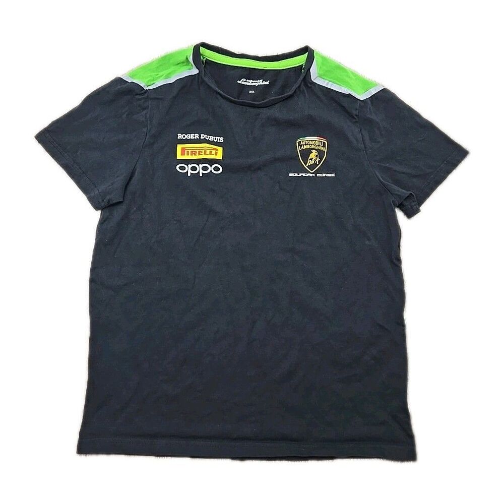 Automobili Lamborghini Kids 2XL T-Shirt - YOUTH 2XL Black Green - Roger Dubuis